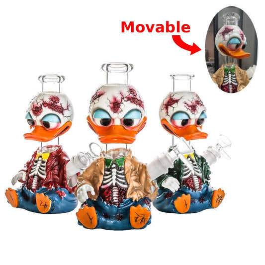 8" Duck Water Pipe with 14mm Male Bowl