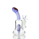 6.5" Water Pipe Bong with Slime Tube Shower and Reversal Mouth Design 14mm Male Bowl