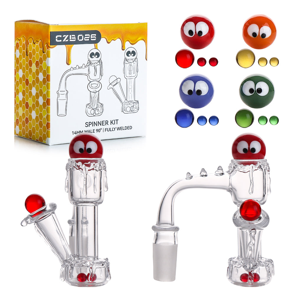 Quartz Banger Spinner Kit, Full-Weld Terp Slurper | CZB026