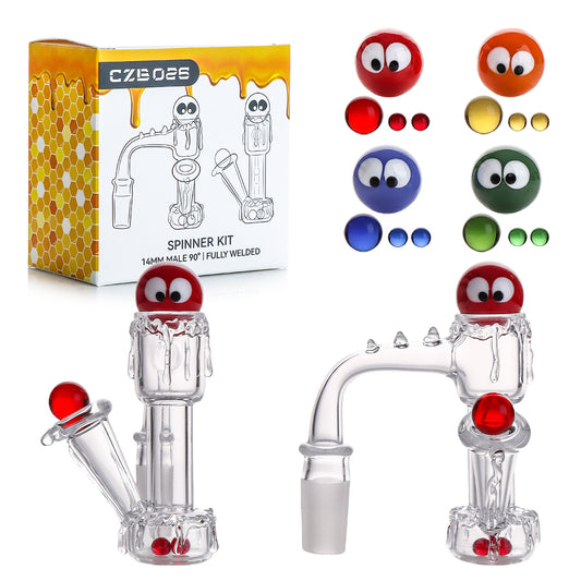 Quartz Banger Spinner Kit, Full-Weld Terp Slurper | CZB026
