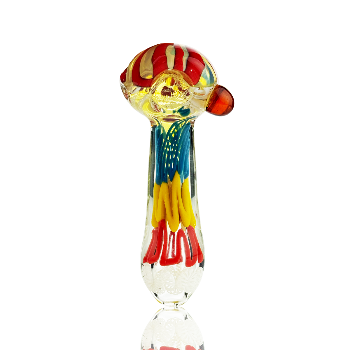 4" Rasta Twisting Art Hand Pipe Spoon