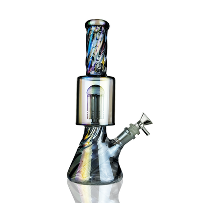 11" Tree Beaker Electroplated  with 14mm Male Bowl