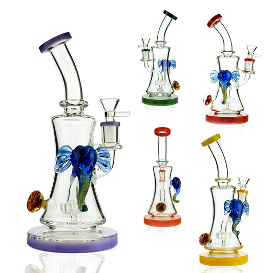 10" Elephant Water Pipe 14mm Male Bowl