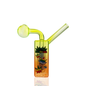 4" Square Body Oil Burner Water Pipe | Glass Bubbler