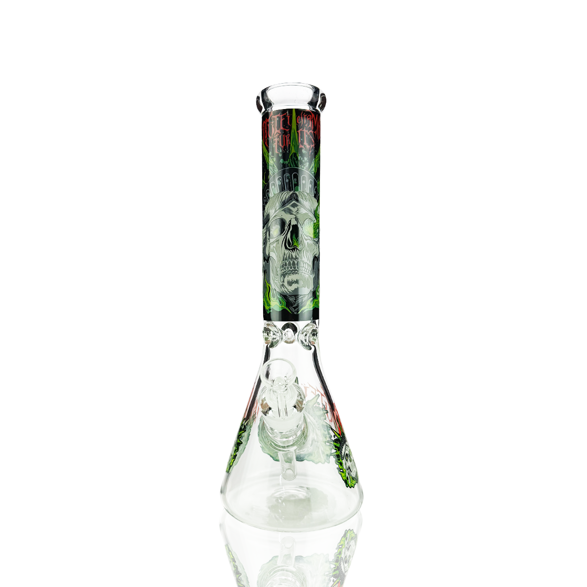 14" Beaker Liberty Glass with 14mm Male Bowl