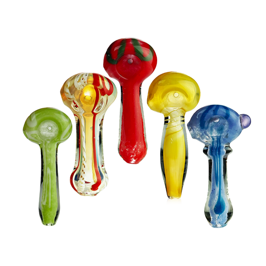 3" Hand Pipe Spoon with Assorted Design