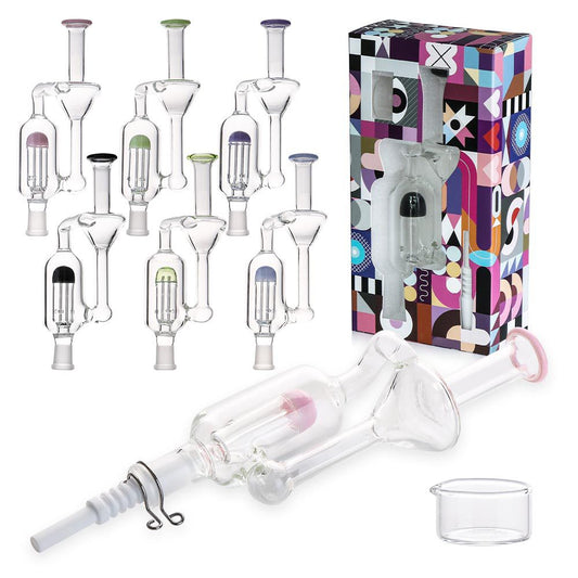 8" Recycler Nectar Collector with 14mm Ceramic Nail