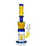 11" Galaxy Colors Bong Fumed Glass with Shower and 14mm Male Bowl