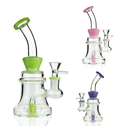 8" Slime Water Pipe Bong with 14mm Male Bowl