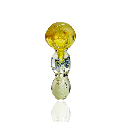 3.5" Hand Pipe Frit Fume Glass