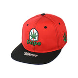 DOPE LEAF Embroidered Snapback Hat 100% Cotton