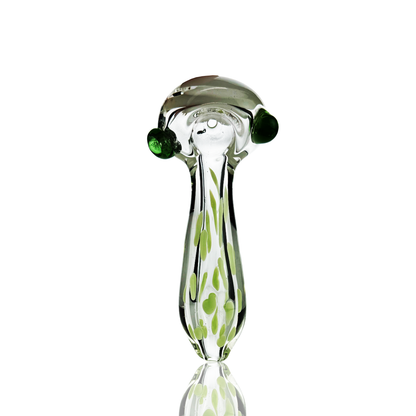 4" Hand Pipe Spoon Slime Dot with Double Glass