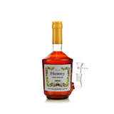 10" Henny Liquor Bottle Water Pipe 14mm Male Bowl