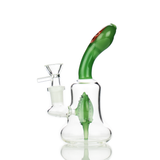 6.5" Water Pipe Bong with Slime Tube Shower and Reversal Mouth Design 14mm Male Bowl