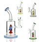 8" Water Pipe Bong with Rocket Shower 14mm Male Bowl