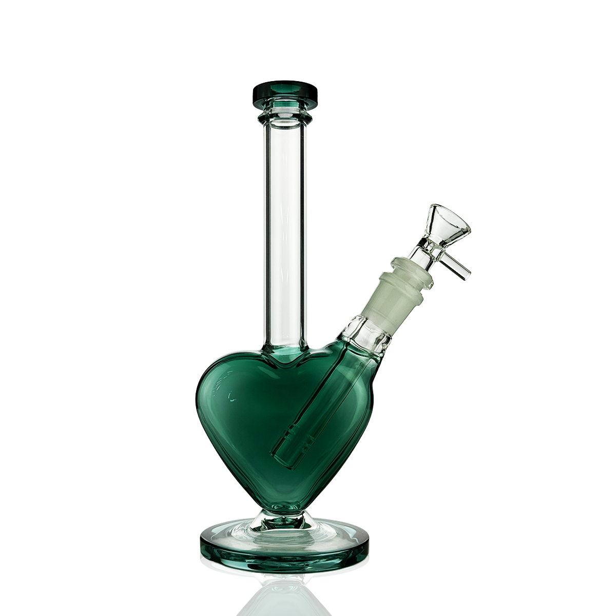 10" Heart Water Pipe Bong | 14mm Male Bowl | Wholesale Glass Bong