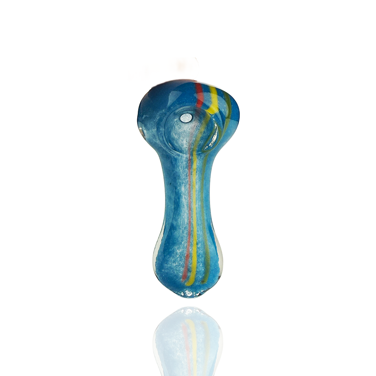 2.5" Hand Pipe Rasta Frit Glass