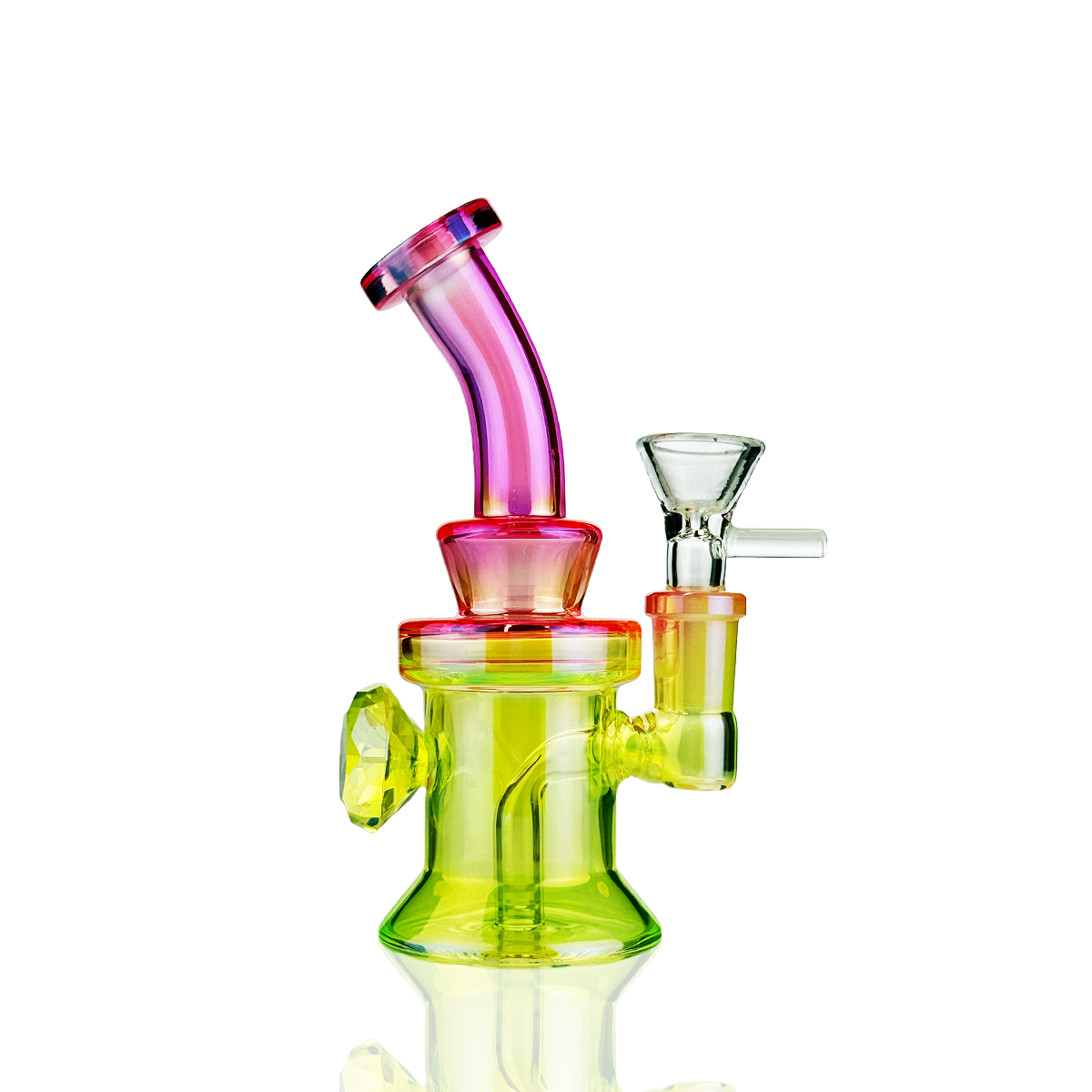 5" Diamond Bong Water Pipe with 14mm Male Bowl