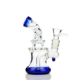 5" Twisted Neck Water Pipe Bong with 14mm Male Bole and Shower