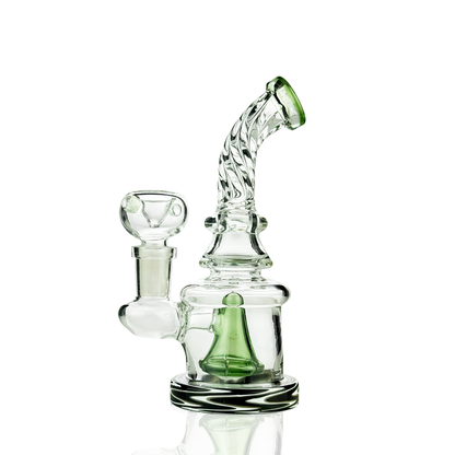 6" Water Pipe Rig | Twisted Neck | 14mm Male Bowl