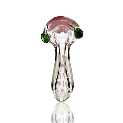 4" Hand Pipe Spoon Slime Dot with Double Glass
