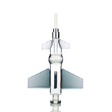 8" Fighter Jet Nectar Collector with Screw On Ceramic Tip