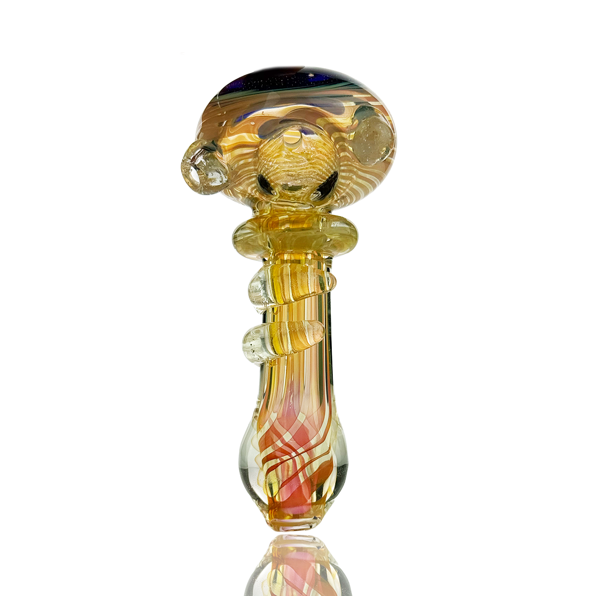 4.5" Gold Fume Hand Pipe Spoon