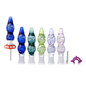 5" Glass Wig Wag Nectar Collector with 10mm Ceramic Nail