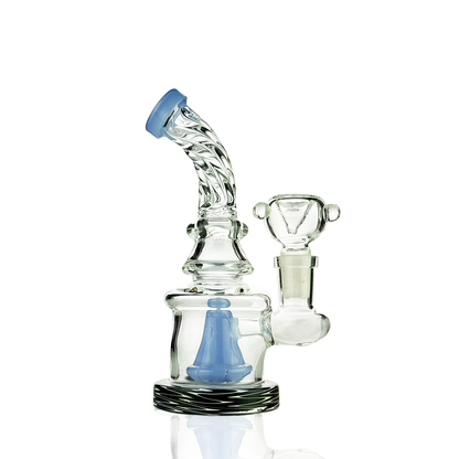 6" Water Pipe Rig | Twisted Neck | 14mm Male Bowl