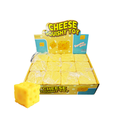 Cheese Squishy Toy 12pcs Display