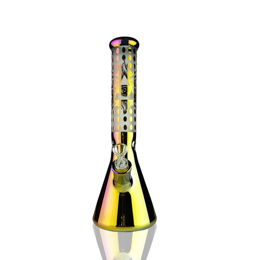 14" Electroplated Beaker with 14mm Male Bowl