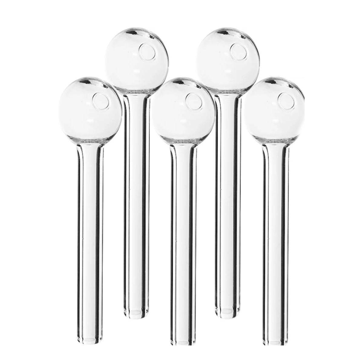 6" Clear Heavy Oil Pipe 60pcs Pack