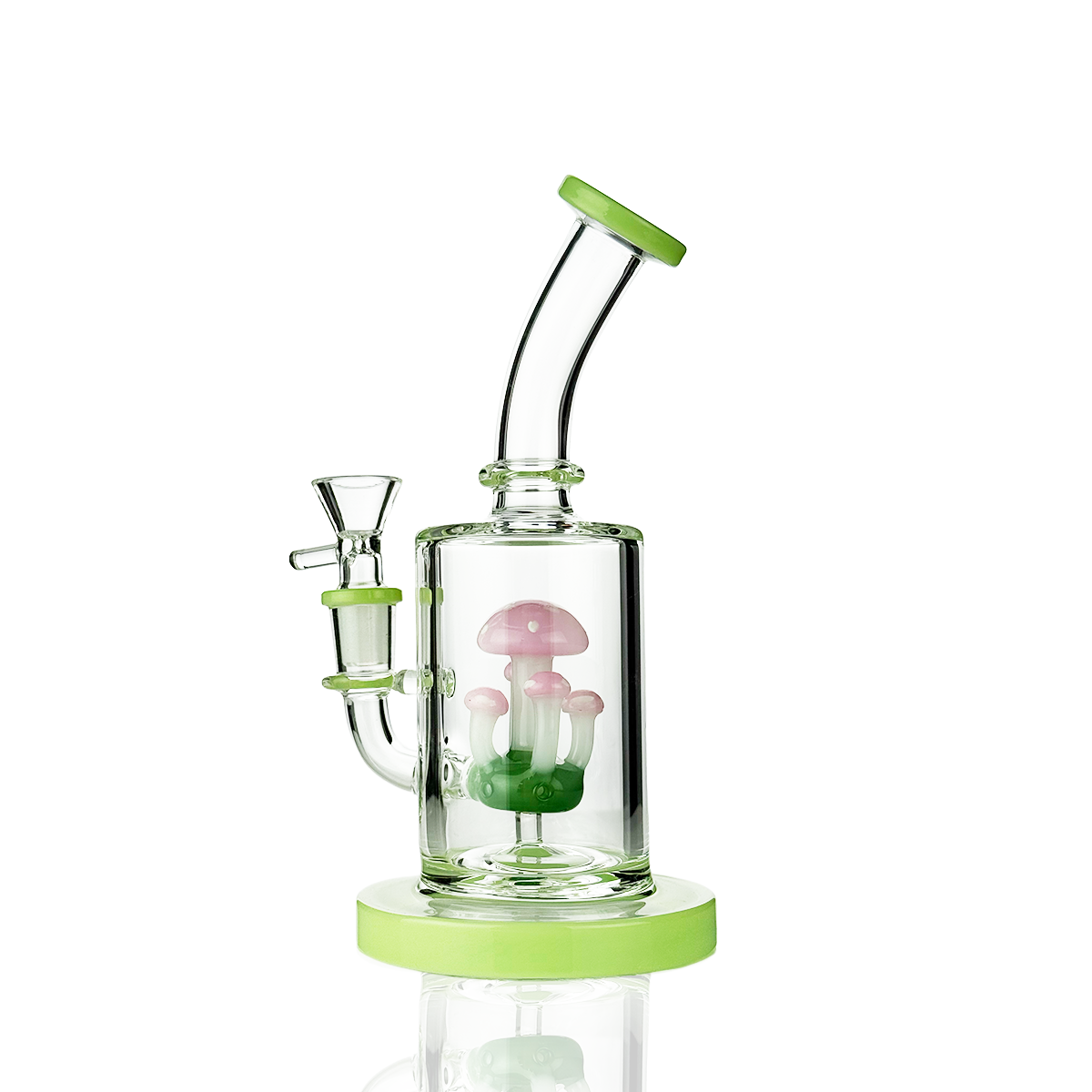 8-Inch Mushroom Water Pipe with 14mm Male Bowl