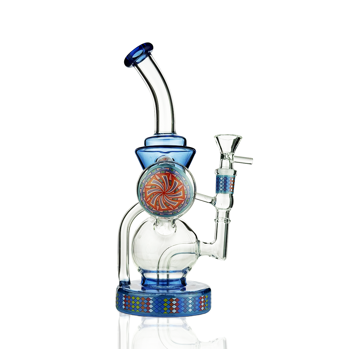 10" Recycler Water Pipe Bong Rig with 14mm Male Bowl