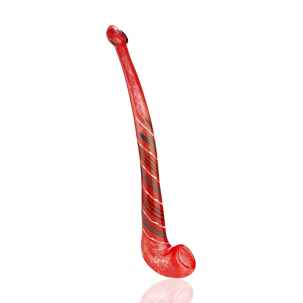 10" Color Frit Sherlock Pipe with Spiral Design – Wholesale Glass Hand Pipes