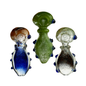 4" Hand Pipe Spoon Frit Glass Pressed