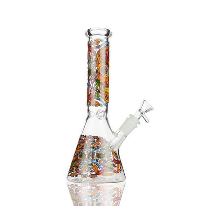 10" Day of The Dead Beaker with 14mm Male Bowls