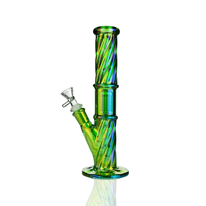 10-Inch Electro-Plated Straight Shooter Water Pipe
