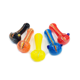 4.5" Rasta Line Glass Color Frit Hand Pipe