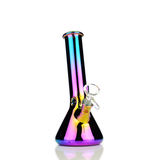 8" Electro Plated Bent Beck Beaker with 14mm Male Bowl