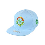 DO NOT PANIC Leaf Embroidered Snapback Hat 100% Cotton