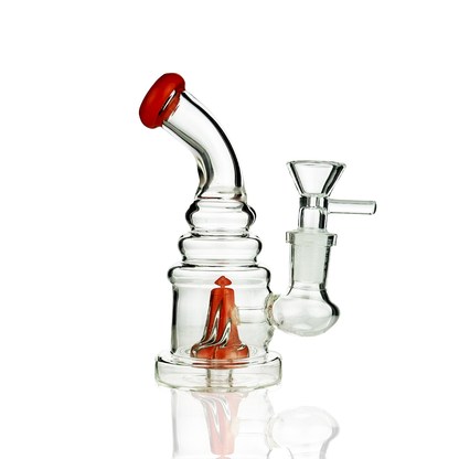 5" Volcano Shower Water Pipe with 14mm Male Bowl