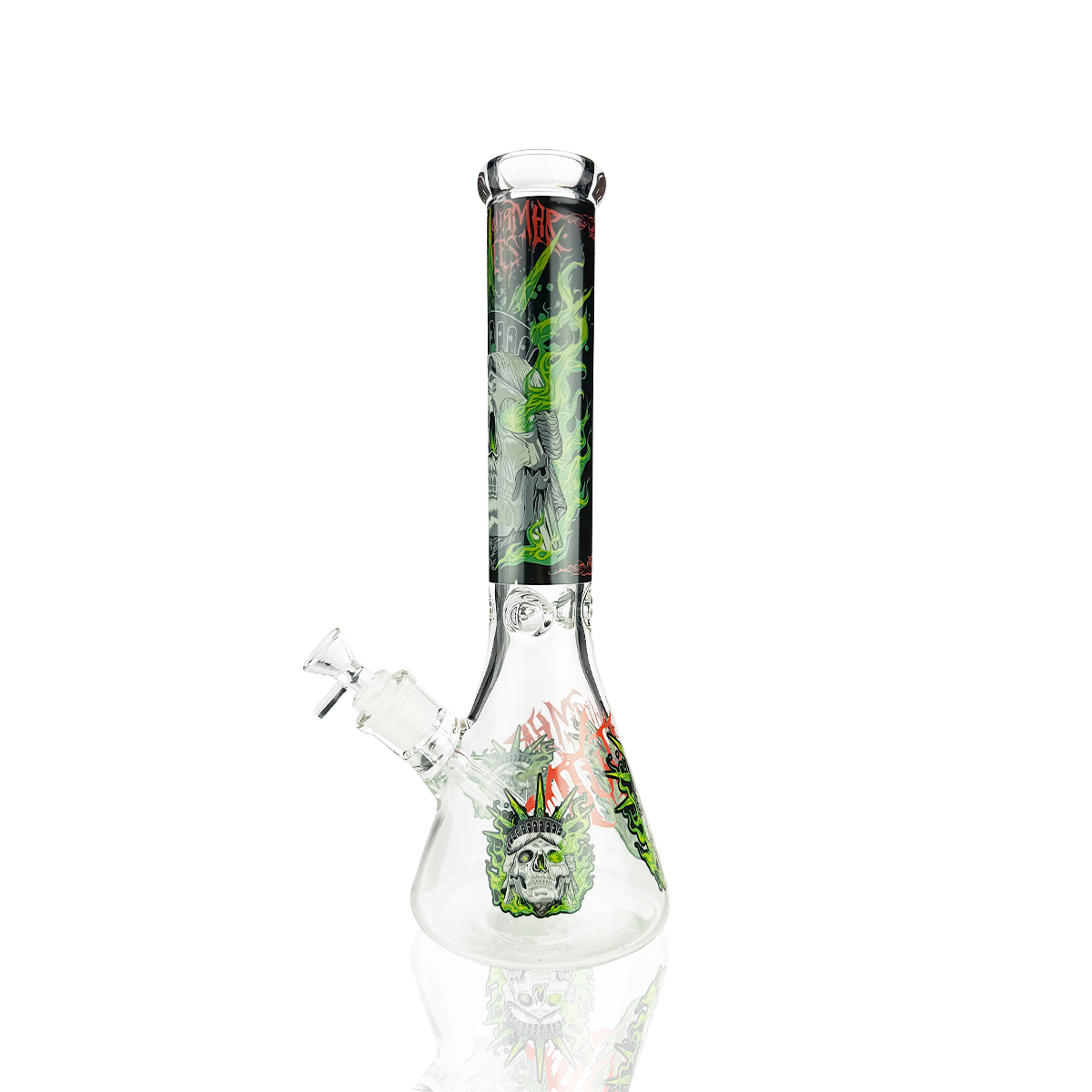 14" Beaker Liberty Glass with 14mm Male Bowl