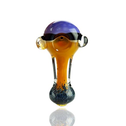 4.5" Slime Head Honeycomb Design and Gold Fume Glass
