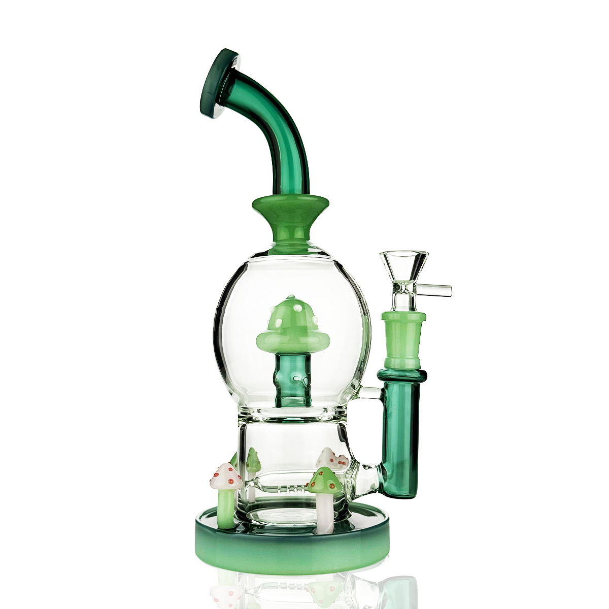 10" Mushroom Water Pipe Dome with 14mm Male Bowl