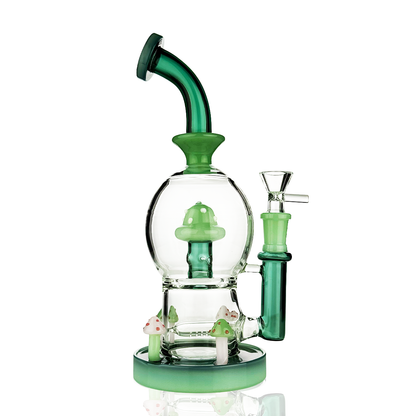 10" Mushroom Water Pipe Dome with 14mm Male Bowl