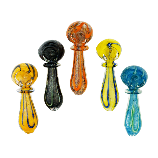 3.5" Hand Pipe Frit with Ring Spoon