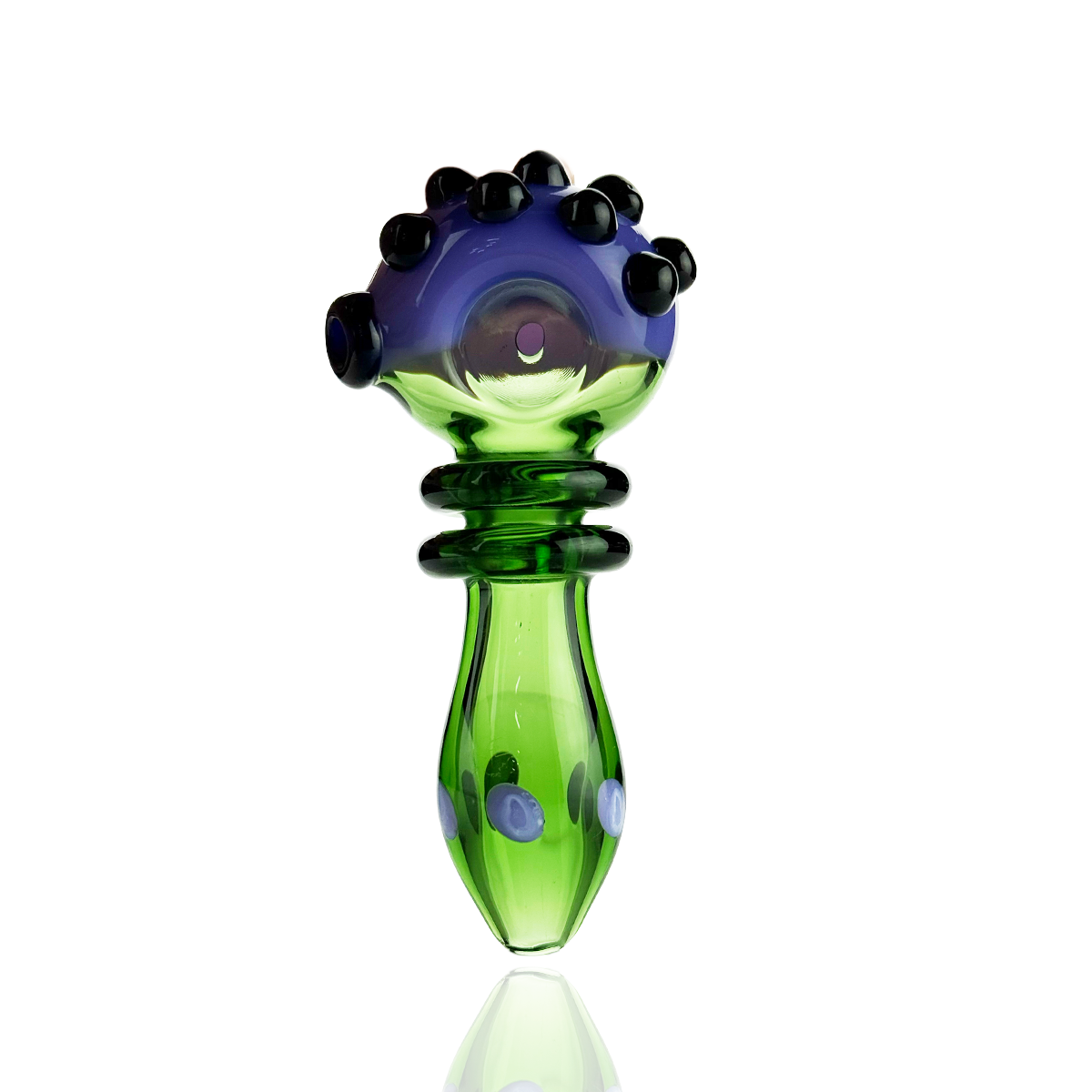 4.5" Double Ring Slime Head Hand Pipe Spoon