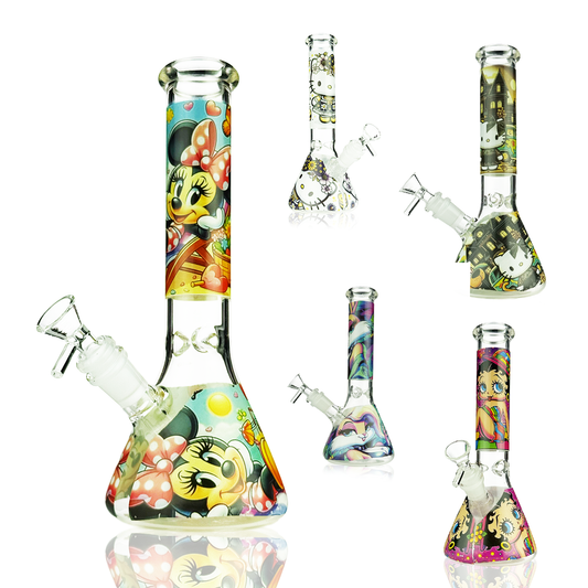 10" Beaker Decal Cartoon Designs