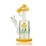 8" Mushroom Rod Color Water Pipe Bong with Shower and 14mm Male Bowl